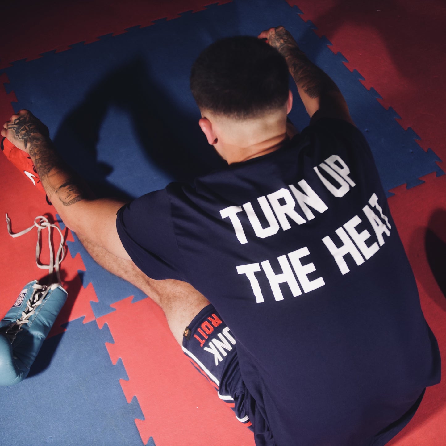 KRONK Iconic Detroit x Turn Up The Heat Regular Fit T Shirt Navy