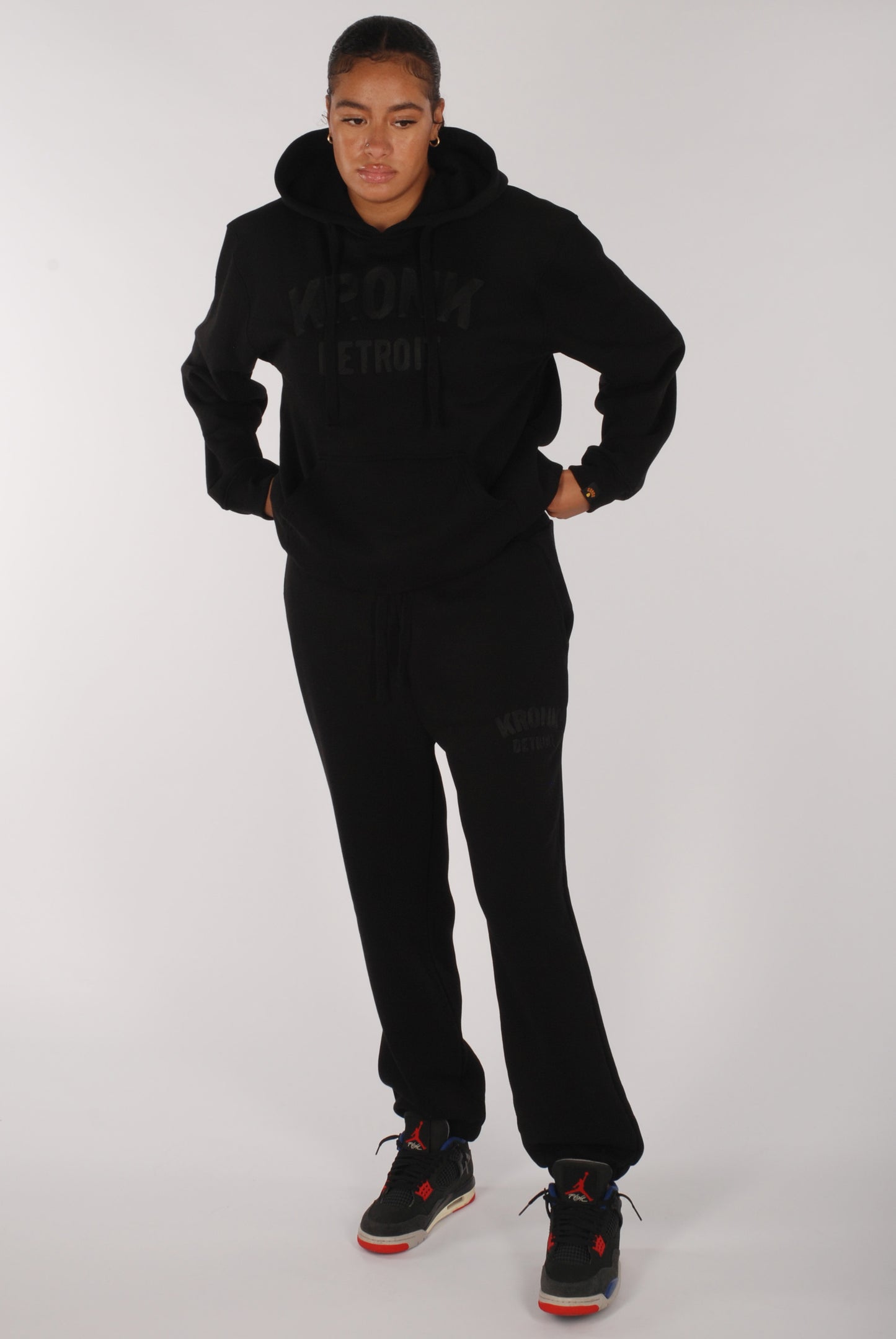 KRONKWOMEN Detroit Hoodie Loose Fit Black