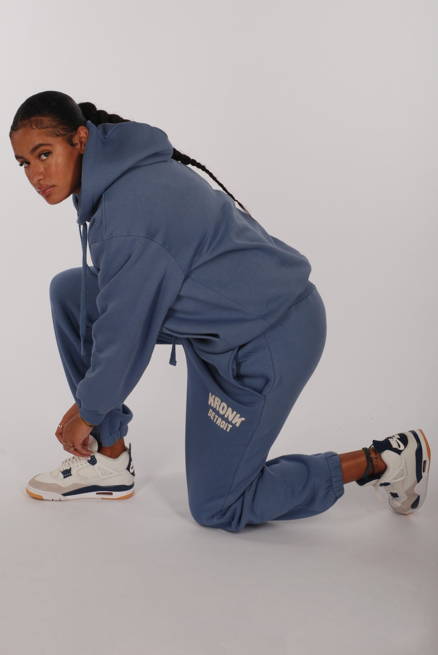 KRONKWOMEN Detroit Joggers Loose Fit Steel Blue