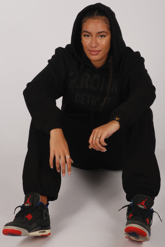 KRONKWOMEN Detroit Hoodie Loose Fit Black