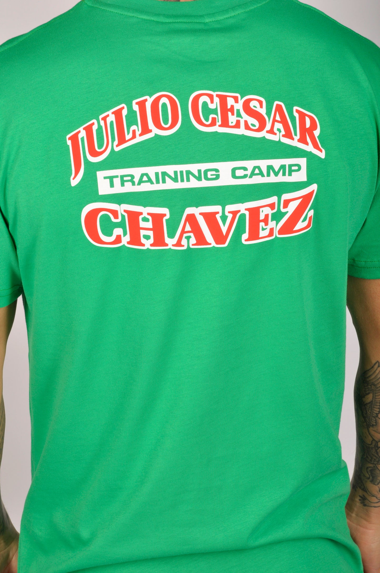 KRONK Julio Cesar Chavez Training Camp Regular Fit T Shirt Mexican Green