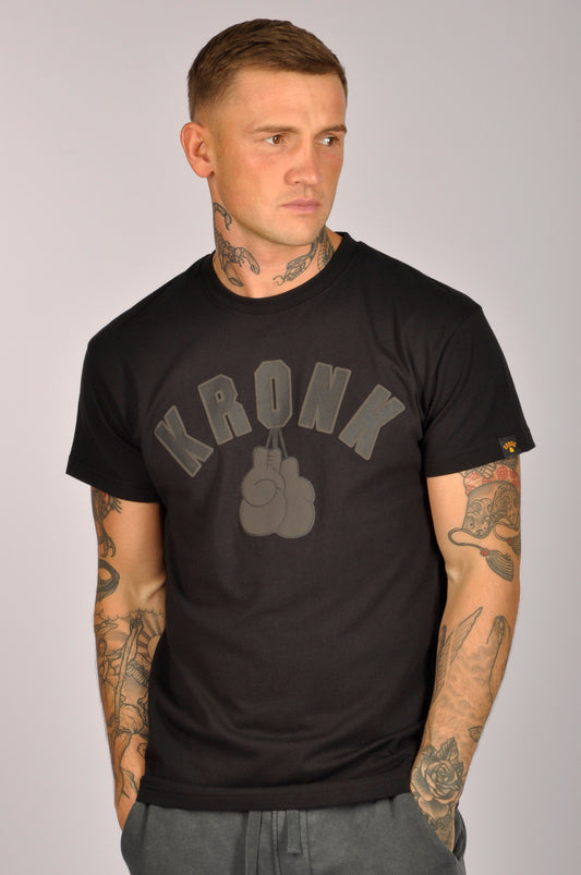 KRONK Gloves Regular Fit T Shirt Black Stealth