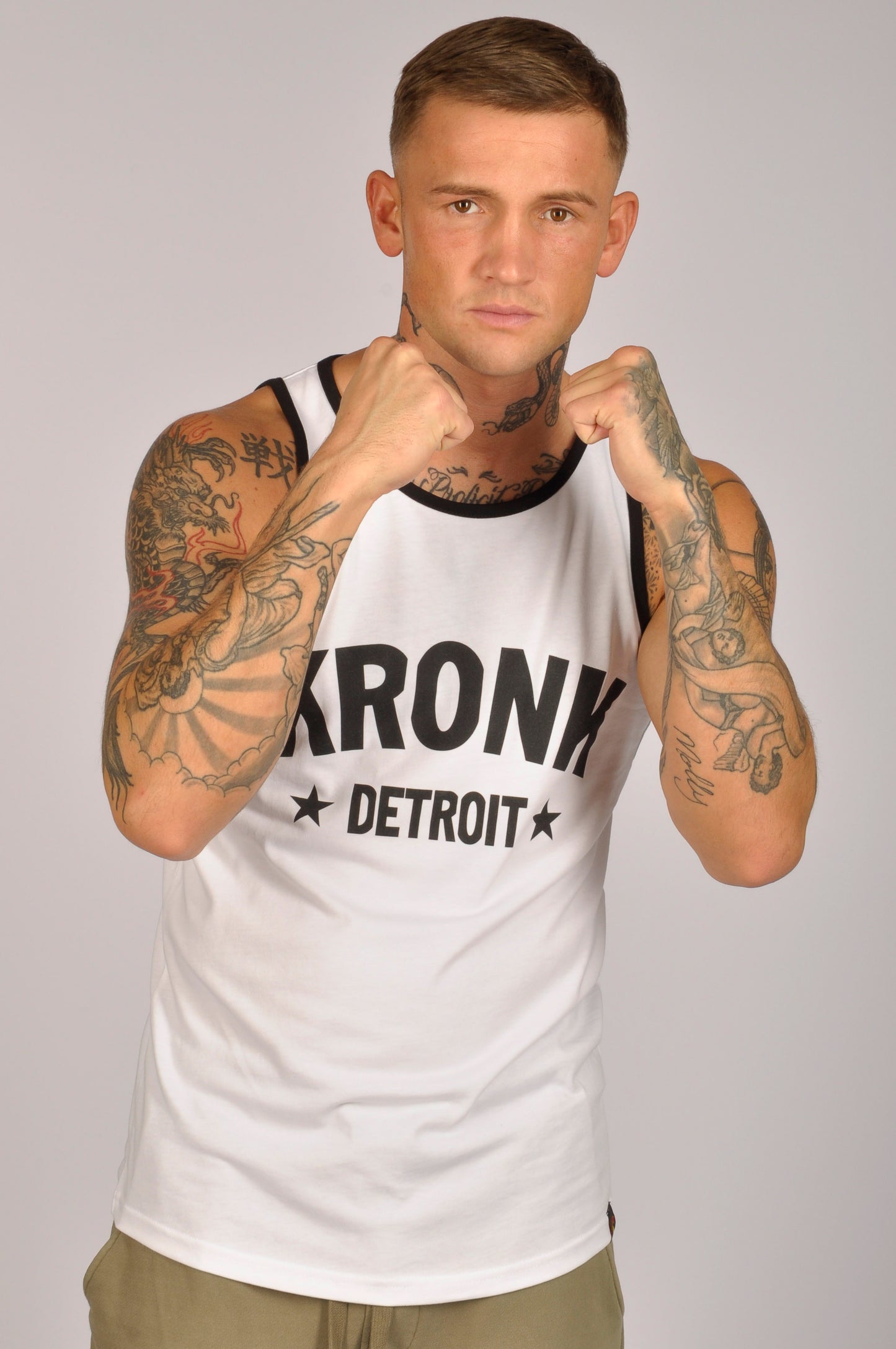 KRONK Detroit Stars Cotton Vest White
