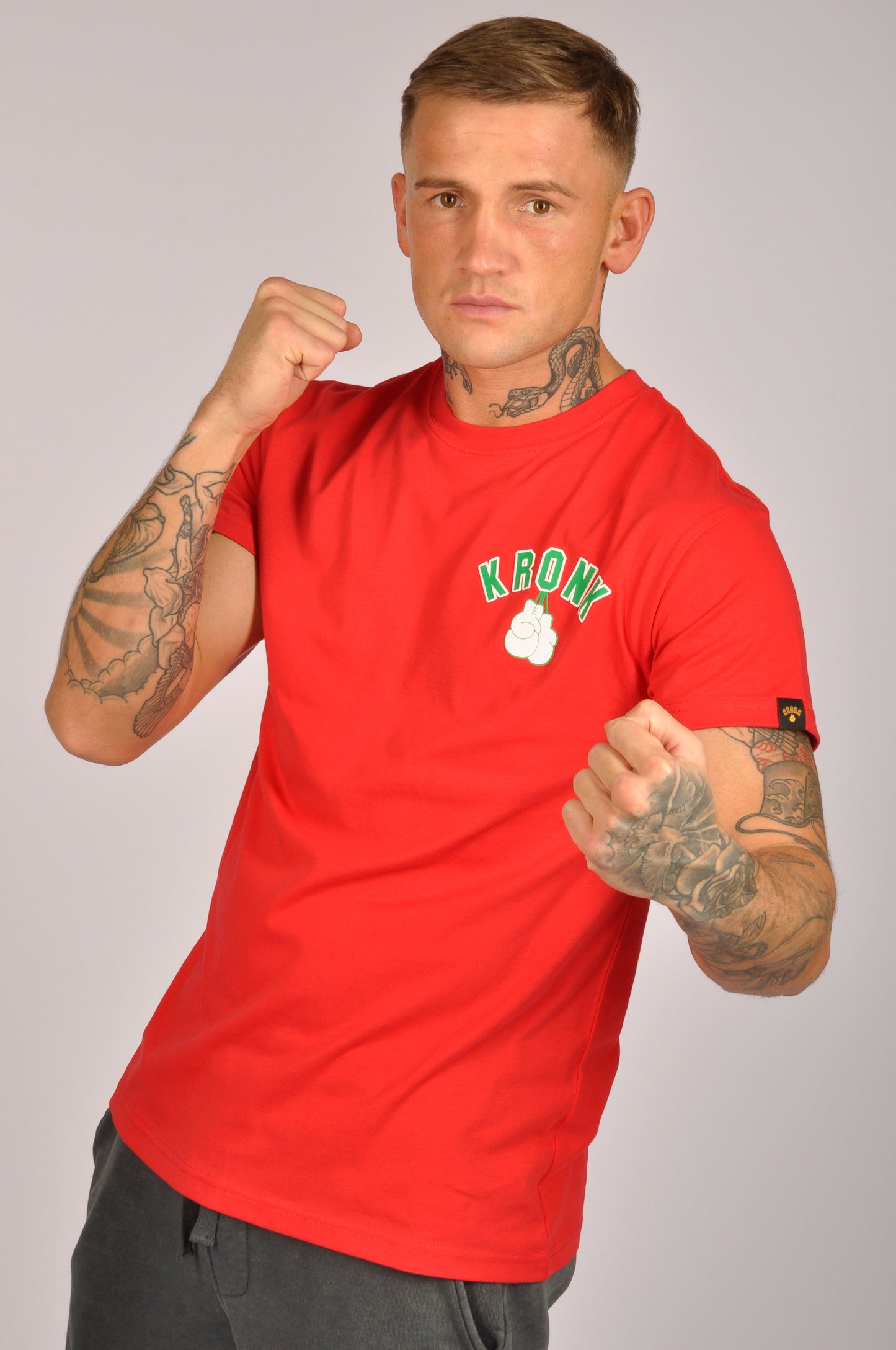 KRONK Julio Cesar Chavez Training Camp Regular Fit T Shirt Red