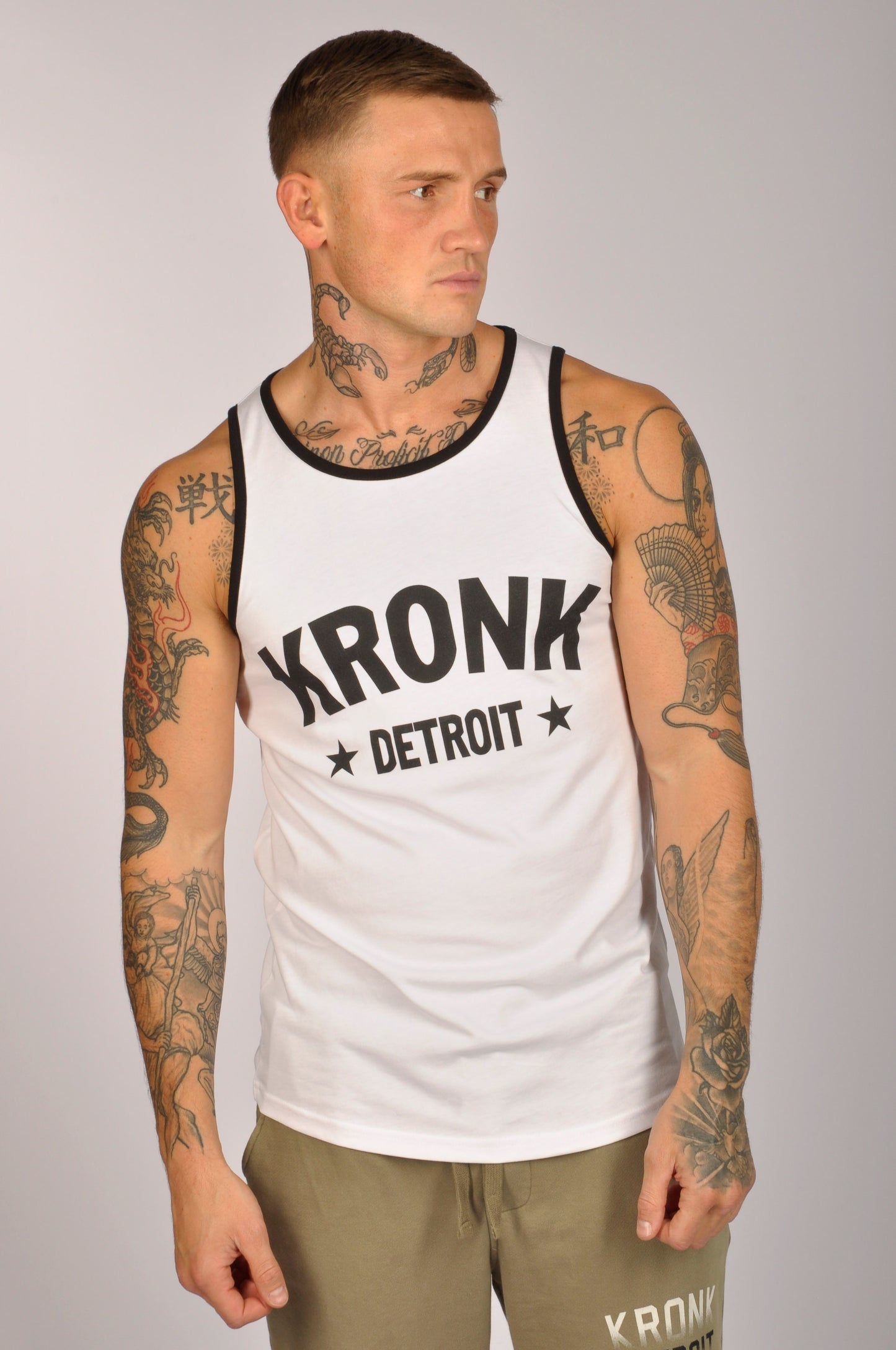 KRONK Detroit Stars Cotton Vest White