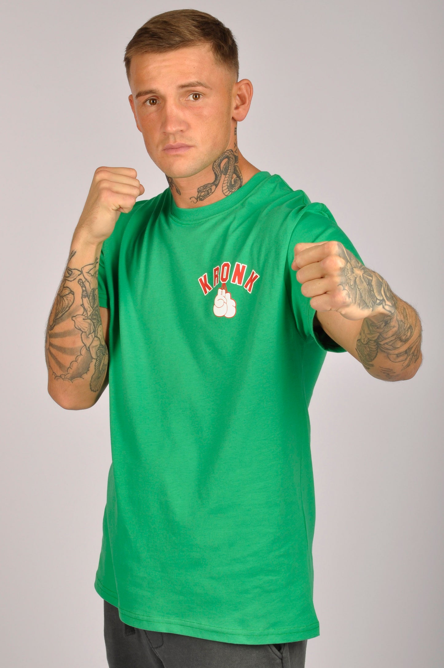 KRONK Julio Cesar Chavez Training Camp Regular Fit T Shirt Mexican Green