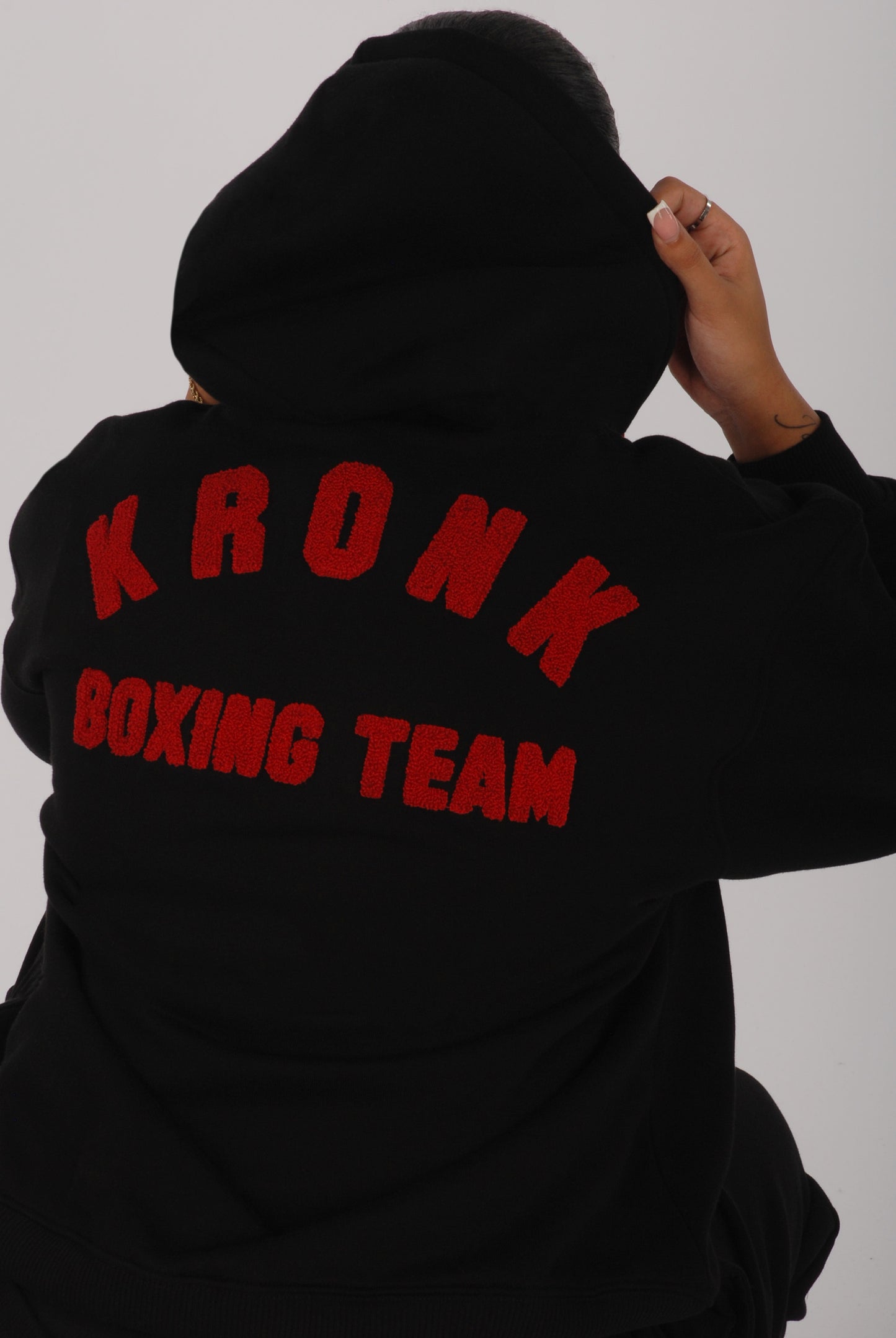 KRONKWOMEN Boxing Team Hoodie Loose Fit Black