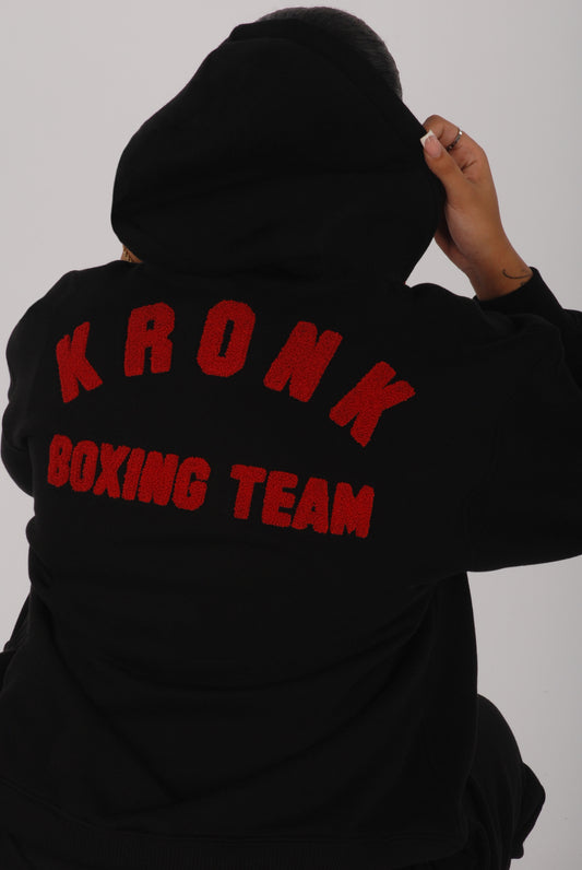 KRONKWOMEN Boxing Team Hoodie Loose Fit Black