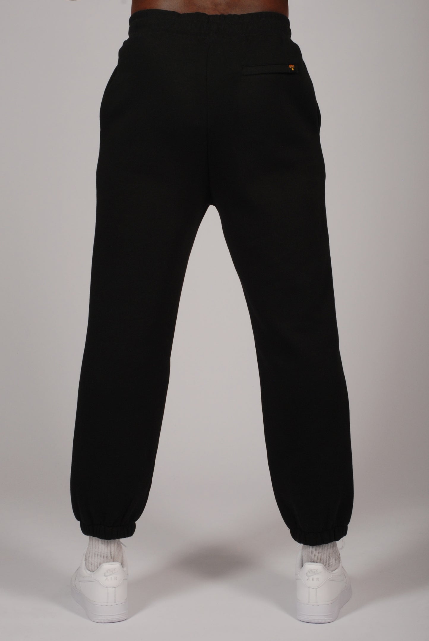 KRONK Detroit Chain Stitch Loose Fit Joggers Black Stealth