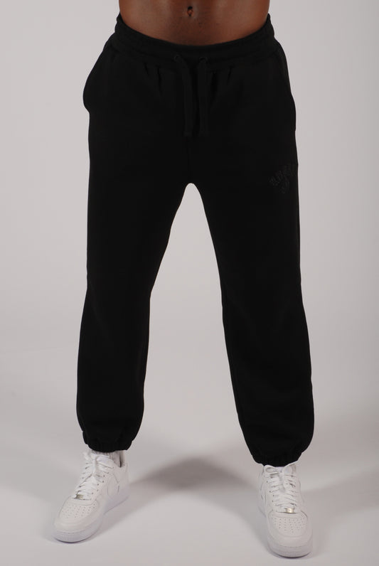 KRONK Gloves Applique Joggers Loose Fit Black Stealth