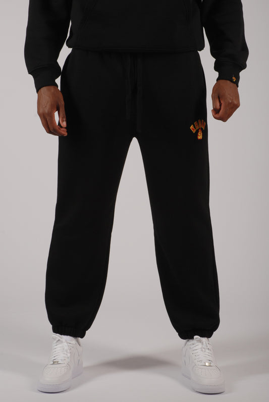 KRONK Gloves Applique Joggers Loose Fit Black Classic