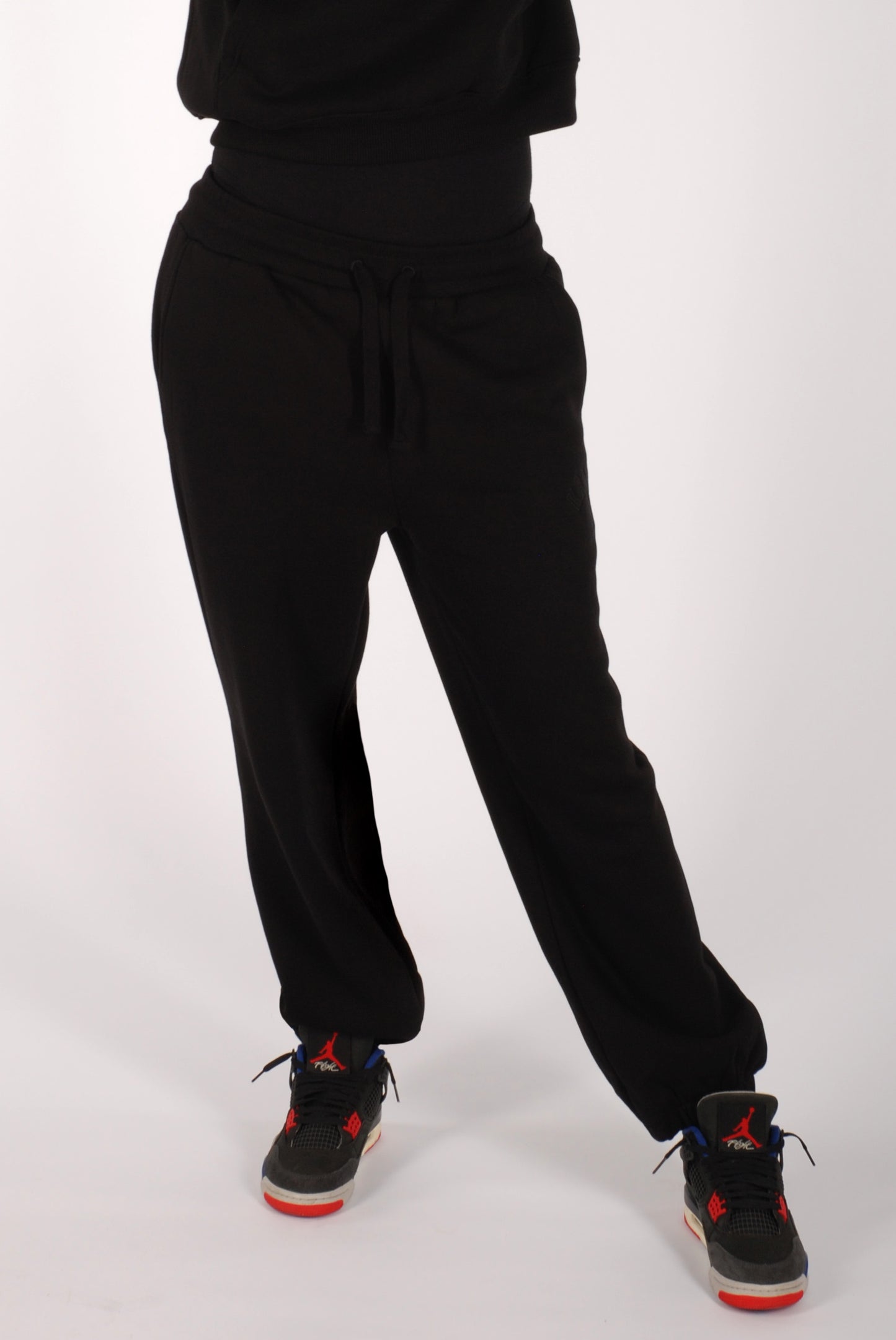KRONKWOMEN Gloves Applique Joggers Loose Fit Black Stealth