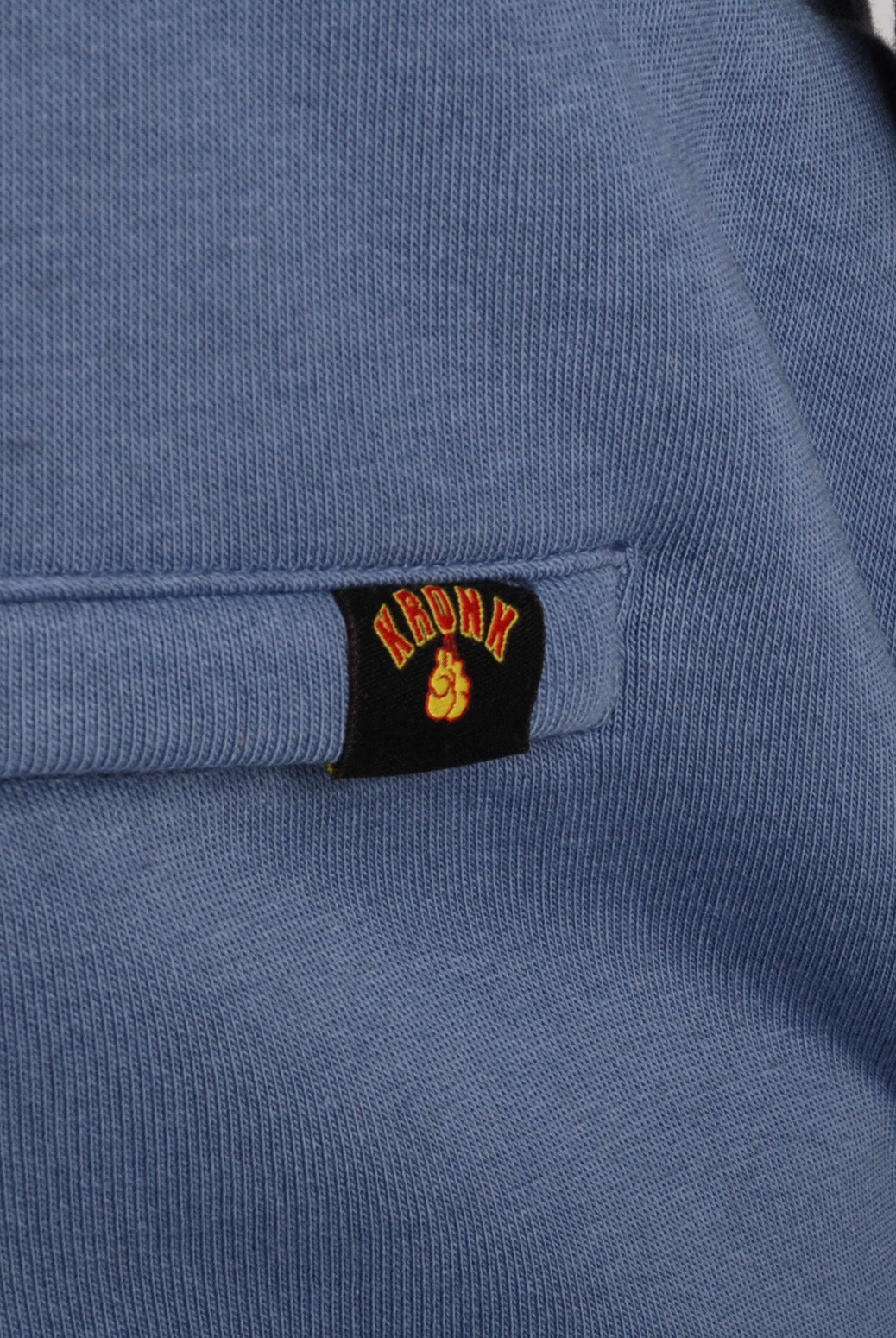 KRONK Boxing Team Towelling Applique Joggers Loose Fit Steel Blue