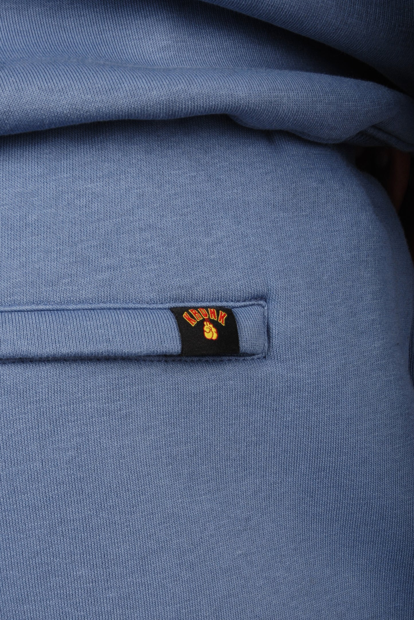 KRONK Detroit Chain Stitch Loose Fit Joggers Steel Blue