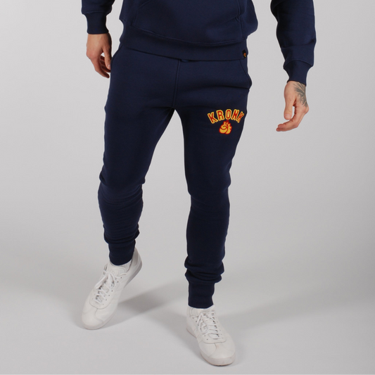 KRONK Gloves Applique Joggers Athletic Fit Navy