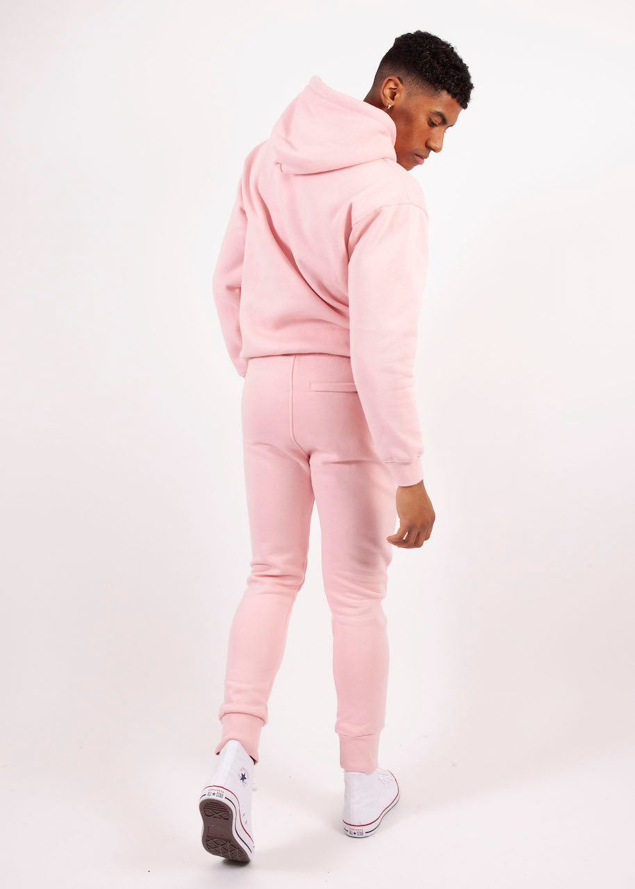 Kronk Detroit Joggers Regular Fit Pink with Black Applique logo