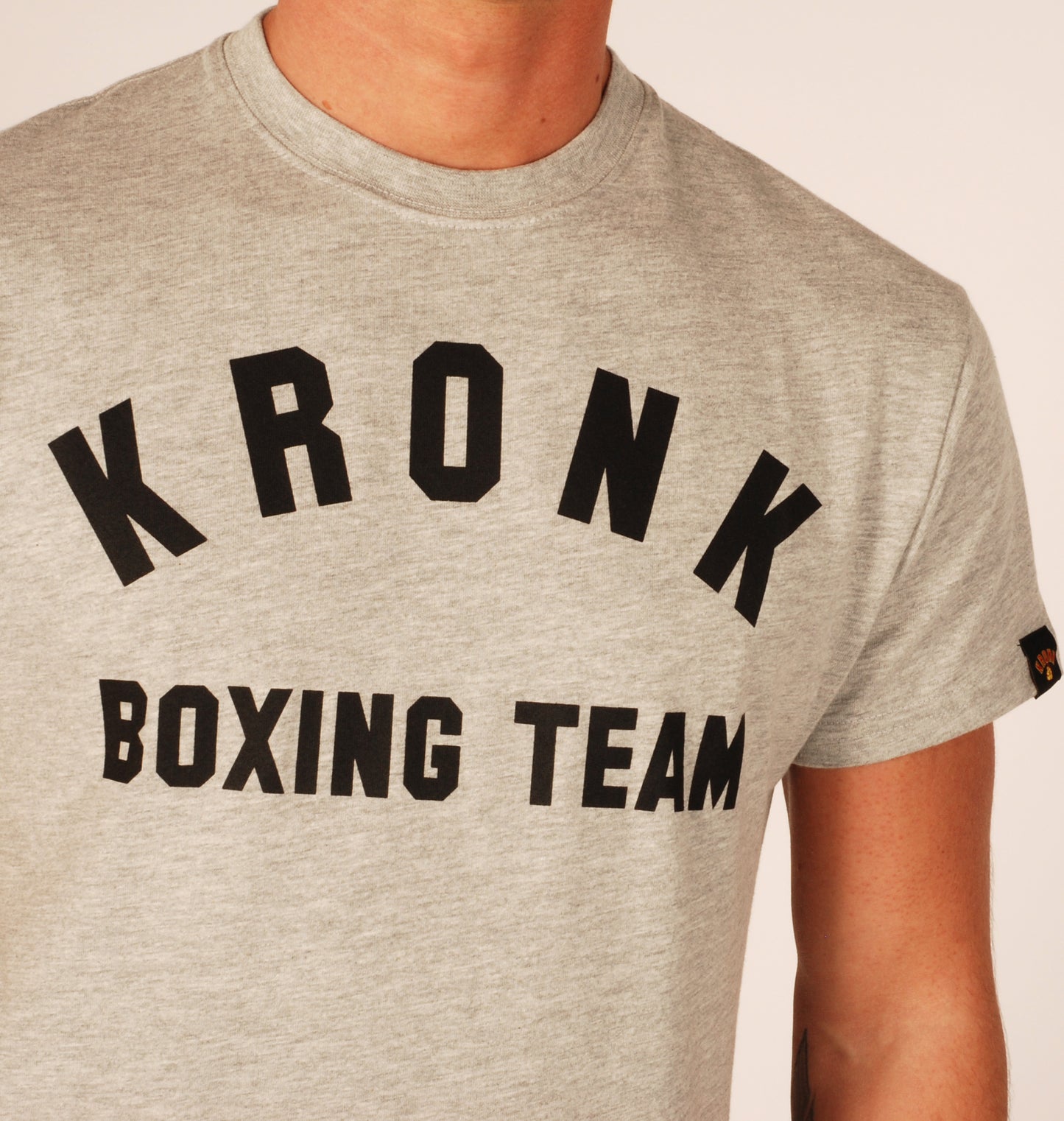 KRONK Boxing Team Regular Fit T Shirt Sports Grey