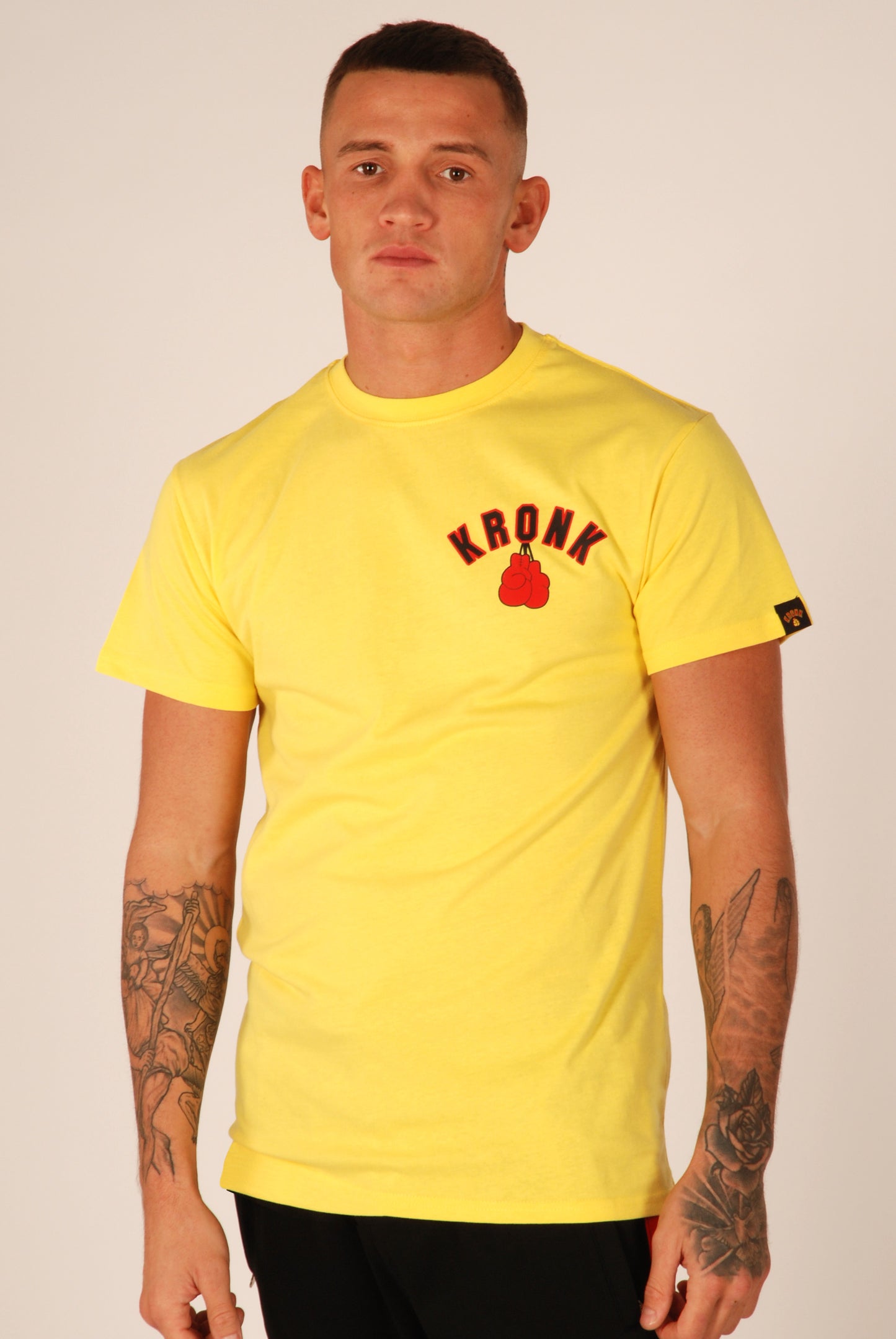 KRONK Julio Cesar Chavez Training Camp Regular Fit T Shirt Yellow