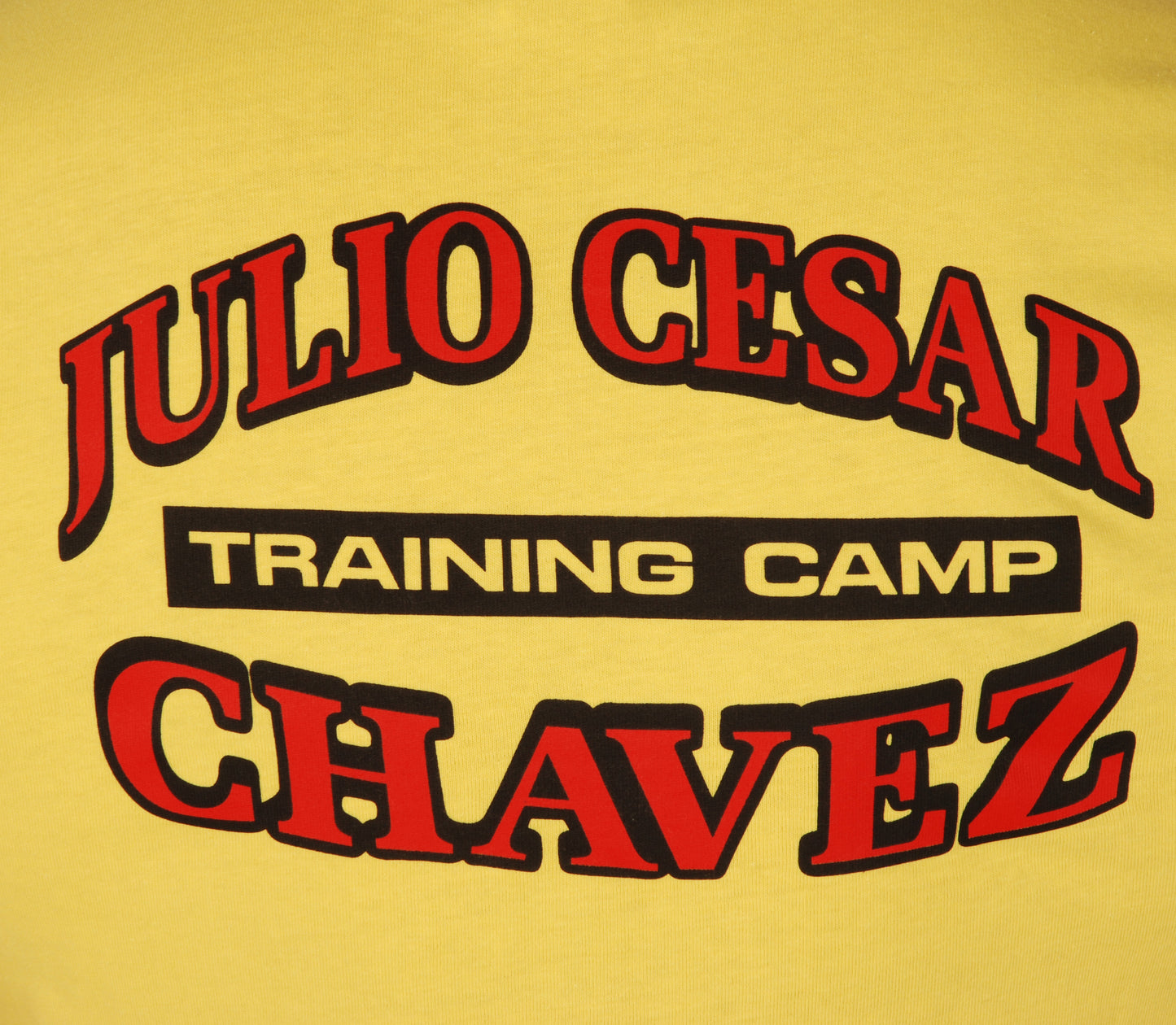 KRONK Julio Cesar Chavez Training Camp Regular Fit T Shirt Yellow
