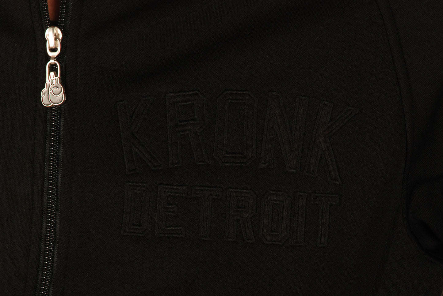 KRONK Iconic Detroit Zip Track Top Black