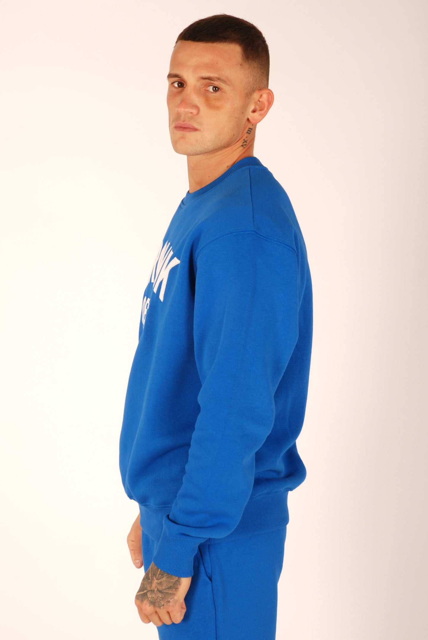 KRONK Detroit Applique Sweatshirt Loose Fit Royal Blue