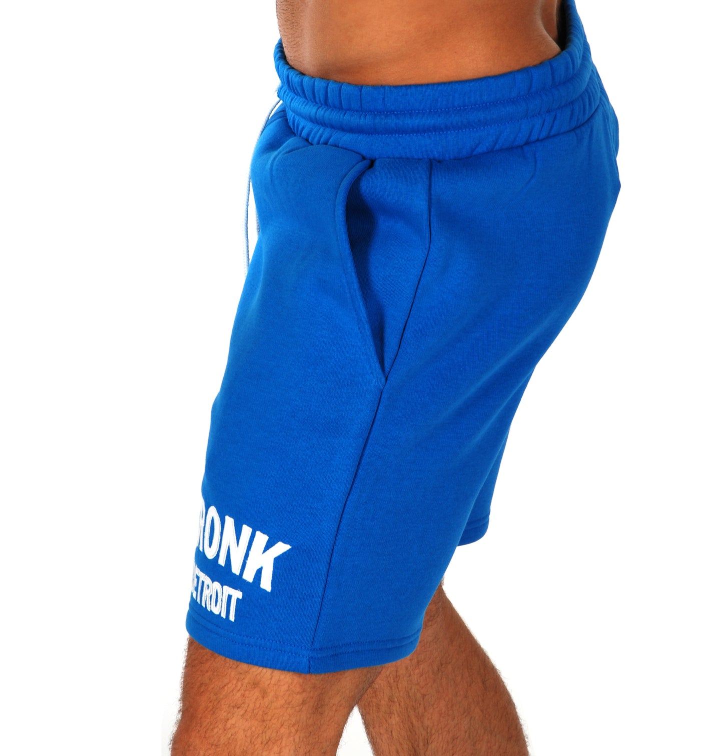 KRONK Detroit Jog Shorts Royal Blue with White Applique logo