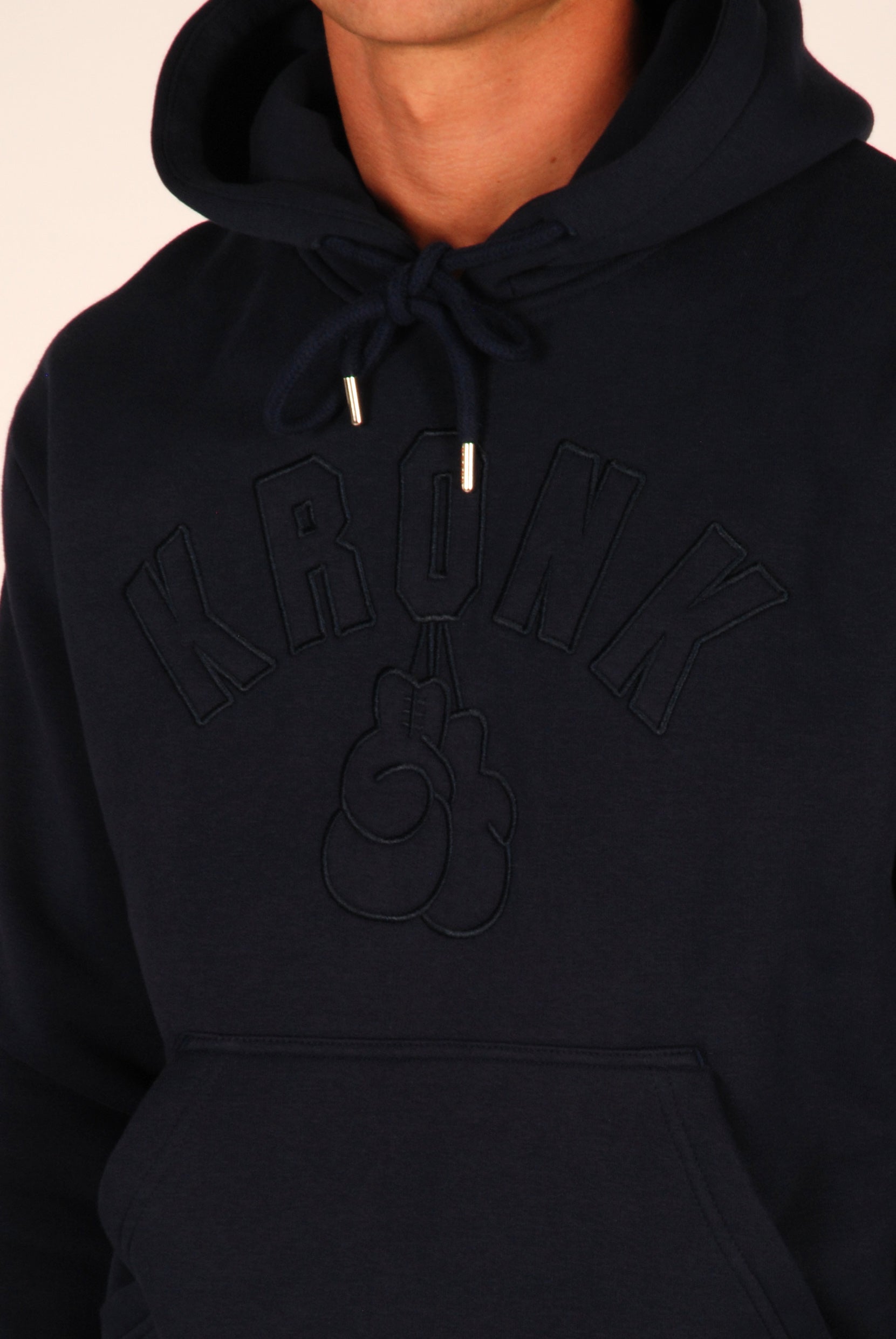 KRONK Gloves Stealth Hoodie Regular Fit Navy – Kronk Boxing Sportswear