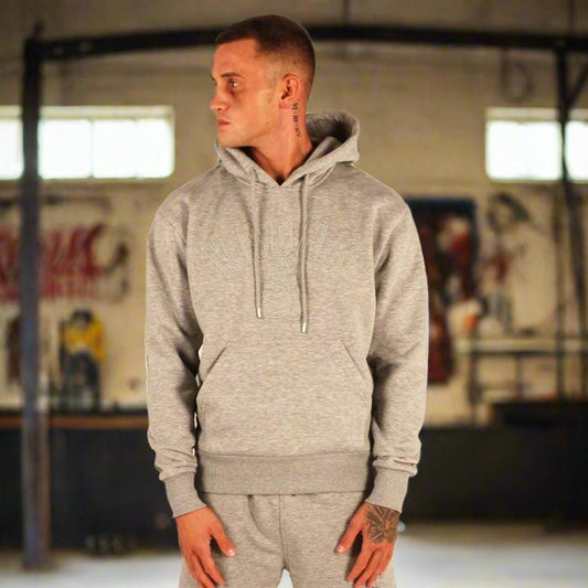 KRONK Gloves Stealth Hoodie Regular Fit Sports Grey