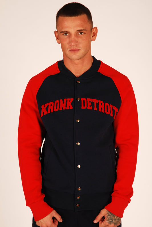KRONK Detroit College Jacket Navy