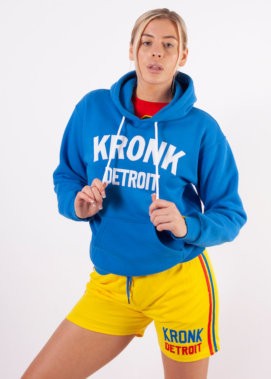 KRONKWOMEN Detroit Applique Hoodie Regular Fit Royal Blue – Kronk ...